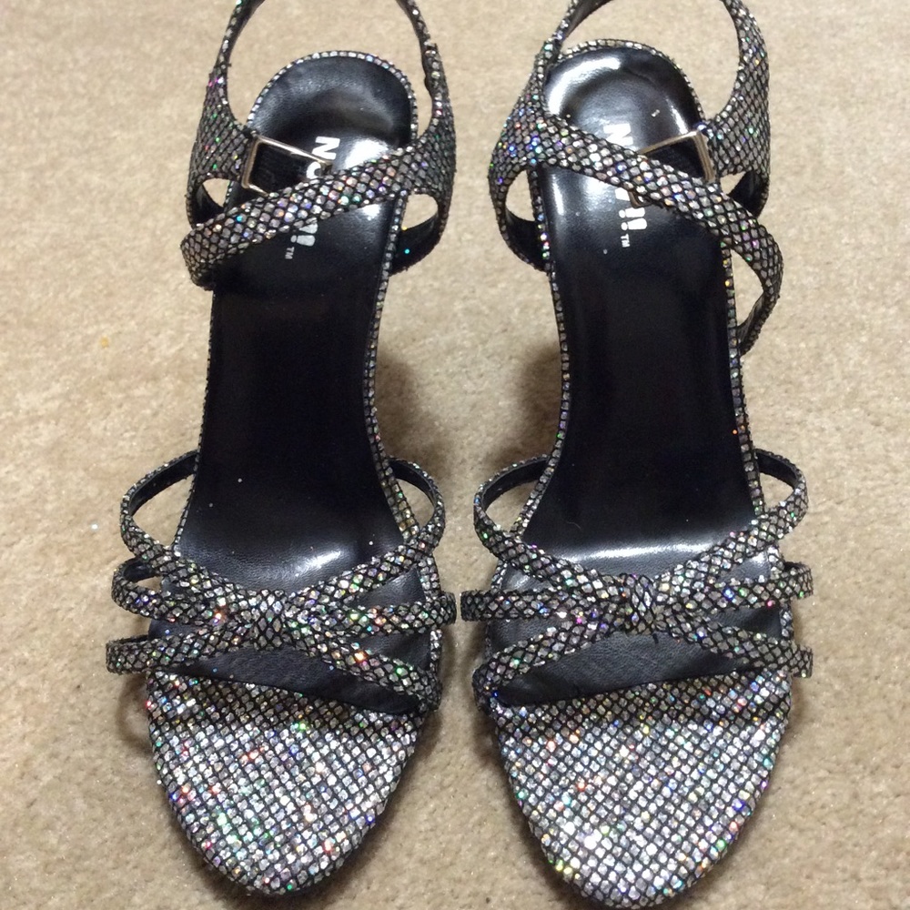Glitter high heels new without tags